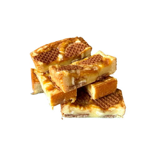 Stroopwafel Blondie op elkaar gestapeld